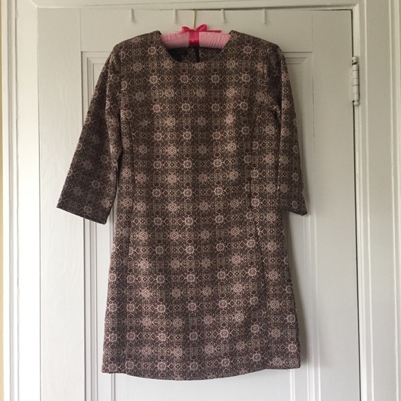 Mango MNG jacquard dress with padded shoulders - Picture 2 of 8